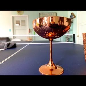 Absolute Elyx engraved copper  cocktail set
